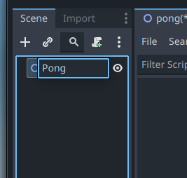 Godot Editor - Rename the Root Node