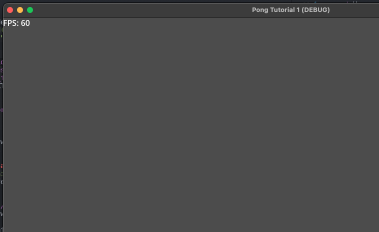 Pong FPS Tutorial 1